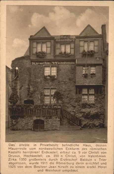 Boppard Rhein Hotel Weinhaus Römerburg