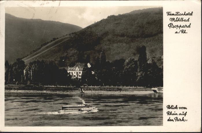 Boppard Rhein Hotel Mühlbad Dampfer