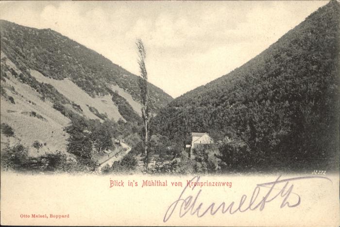 Boppard Rhein Boppard [Stempelabschlag] Mühlthal Kron