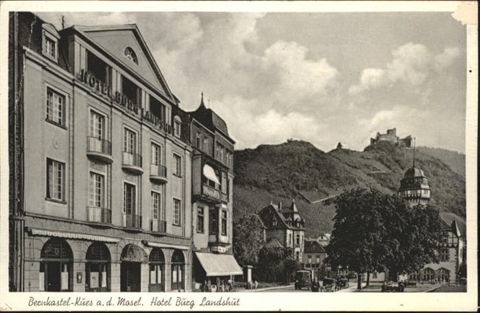BERNKASTEL-KUES Berncastel Rheinland-Pfalz Mosel Hotel Burg Landshut