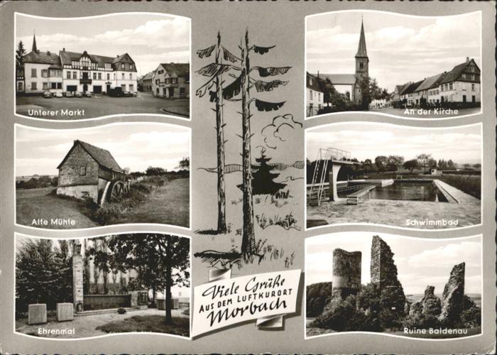 Morbach Hunsrueck ühle Markt Ruine Baldenau Schwimmbad x