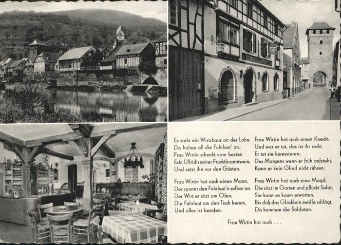 Dausenau Altes historisches Wirtshaus Lahn Reim