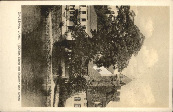 Dausenau Lahn 1100 jährige Eiche Stadtor Kirche