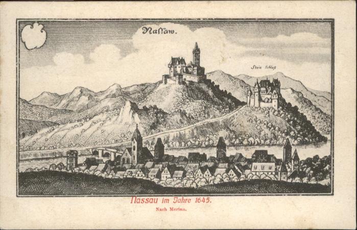 Nassau Lahn Stich nach Merian