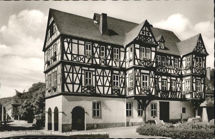Nassau Lahn Rathaus Adelsheimer Hof Fachwerkhaus