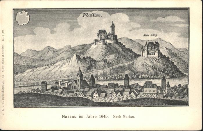 Nassau Lahn Stich nach Merian