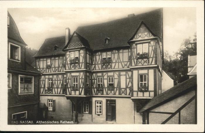 Nassau Lahn Althessisches Rathaus Fachwerkhaus