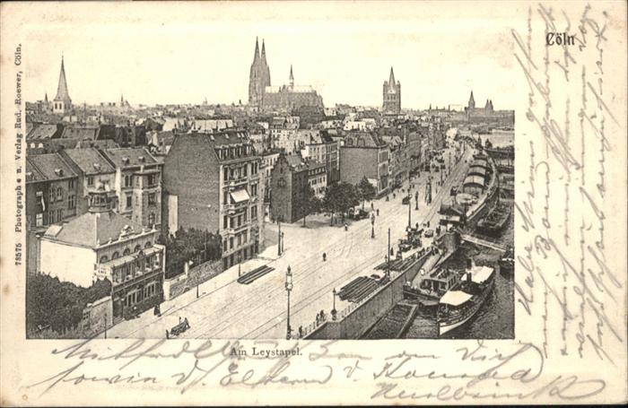 Koeln Rhein Köln Leystapel