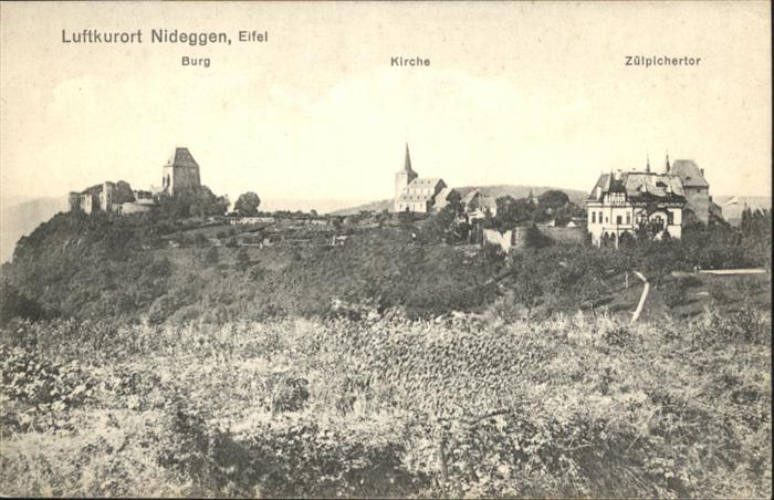 Nideggen Eifel Nideggen Burg Kirche Zülpichertor