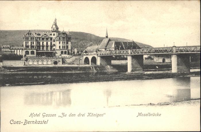 BERNKASTEL-KUES Berncastel Rheinland-Pfalz Hotel Gassen zu den drei Koenigen Mos