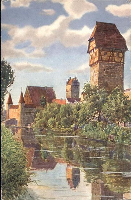 Dinkelsbuehl ühlgraben Bäuerlinsturm Stadtmühle Nörd