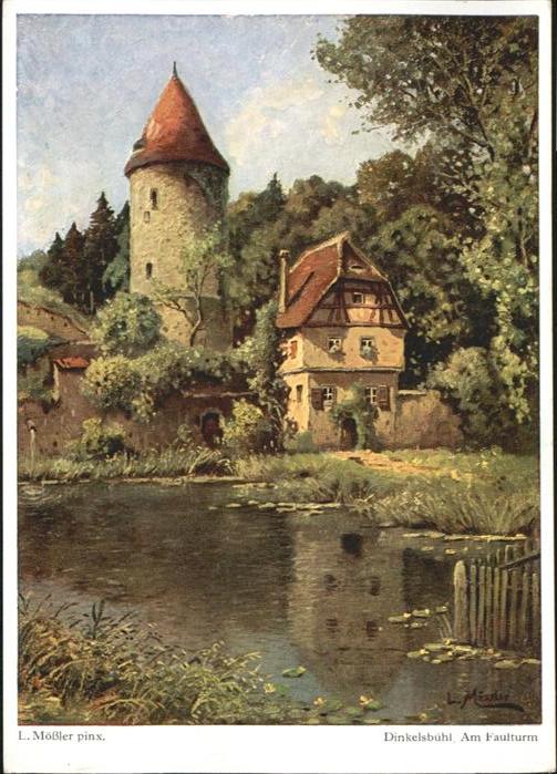 Dinkelsbuehl ünstler L. Mössler Faulturm *