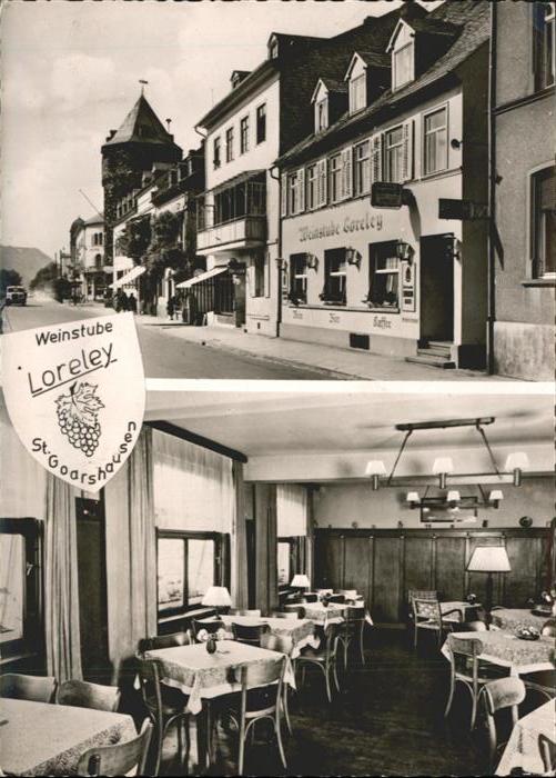 St Goarshausen Weinstube Loreley