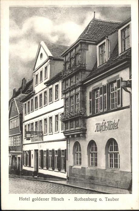 Rothenburg Tauber Rothenburg Hotel goldener Hirsch