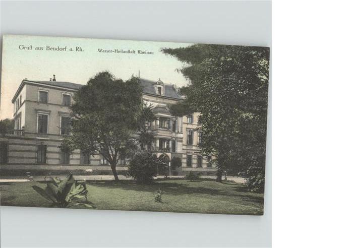 Bendorf Wasser Heilanstalt Rheinau