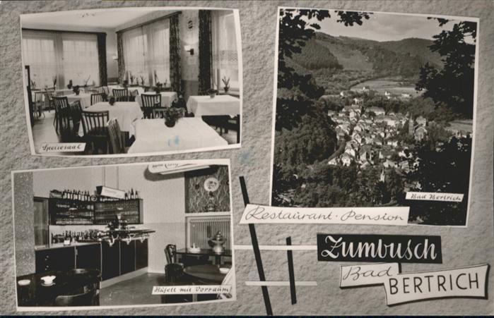 Bad Bertrich Restaurant Pension Zumbusch