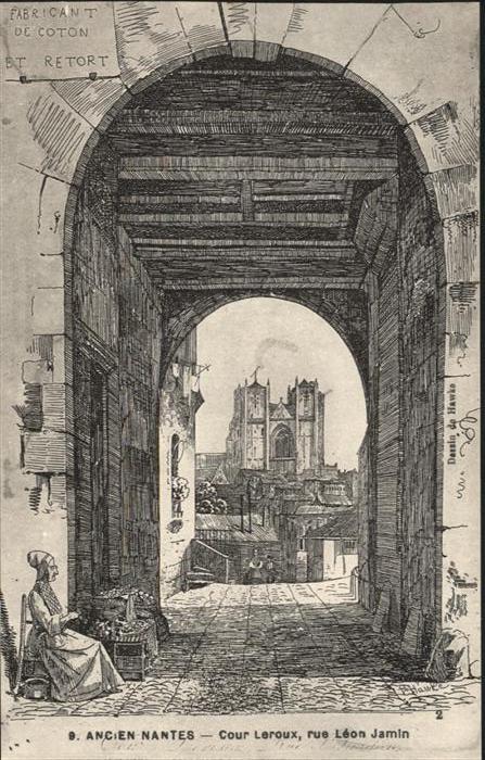 Nantes Loire Atlantique Nantes cour Leroux Rue Leon Jamin