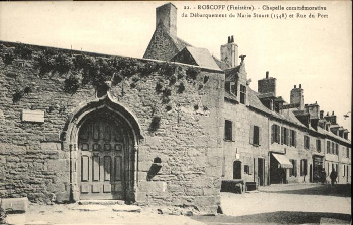 Roscoff Chapelle commemorative Rue du Port