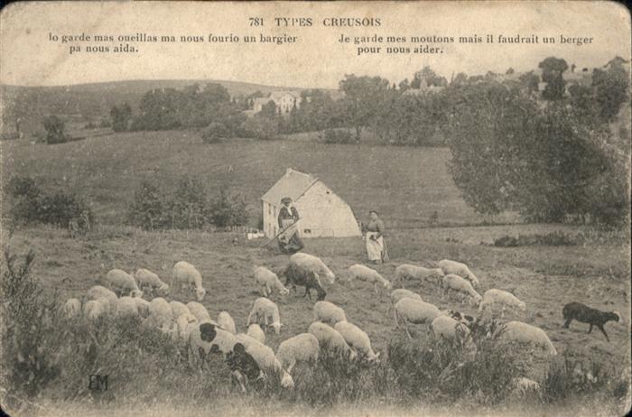 Schafe Types Creusois Creuse Gedicht