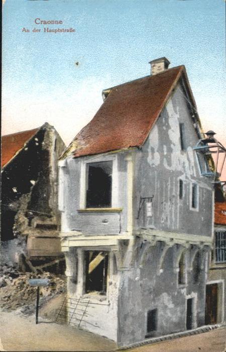 Craonne Aisne Hauptstrasse