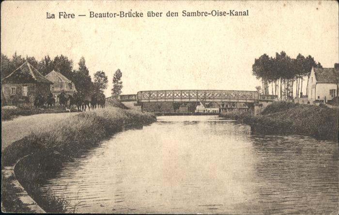 La Fere Aisne La_Fere Beautor-Brücke Sambre-Oise-Kana
