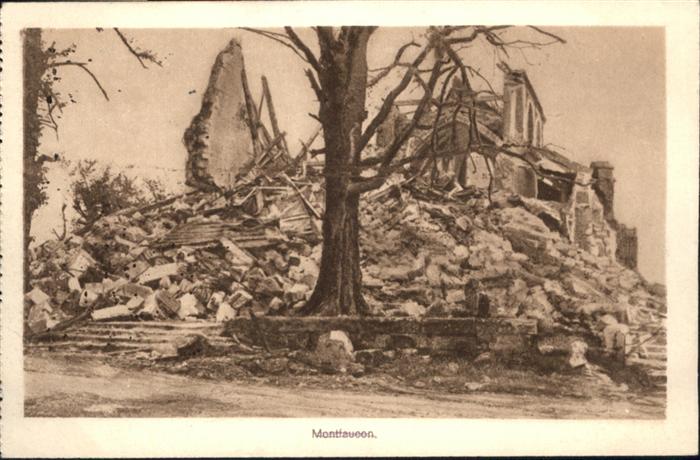 Montfaucon 55-d Argonne Montfaucon Zerstörung