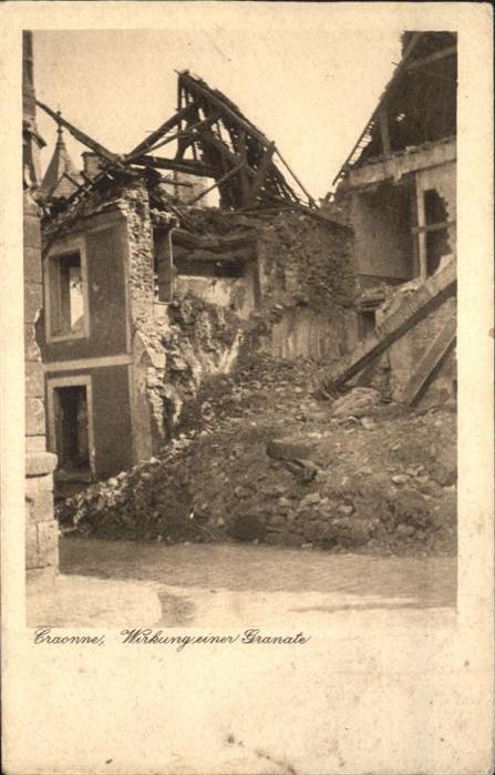 Craonne Aisne Zerstörung