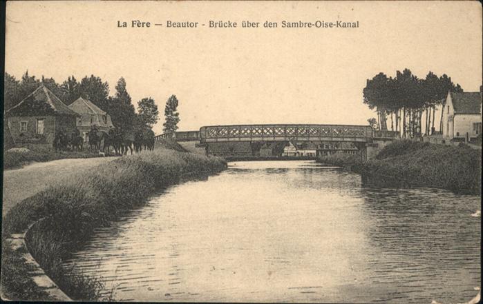 La Fere Aisne La_Fere Beautor-Brücke Sambre-Oise-Kana