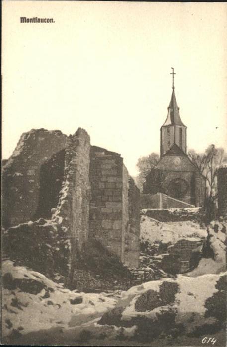 Montfaucon 55-d Argonne Montfaucon Zerstörung