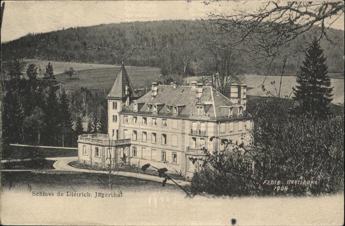 Jaegerthal Elsass chloss de Dietrich