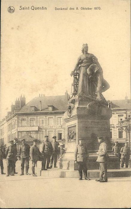 Saint-Quentin 02 Aisne Saint-Quentin Denkmal 8. Oktober Soldat