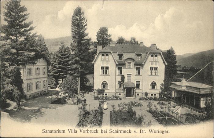 Schirmeck Sanatorium Villa Vorbruck Dr. Woringer