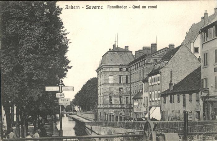 Zabern Saverne Kanalstaden Quai Canal