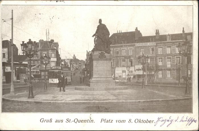 St Quentin Aisne St_Quentin Strassenbahn Platz vom 8. Ok
