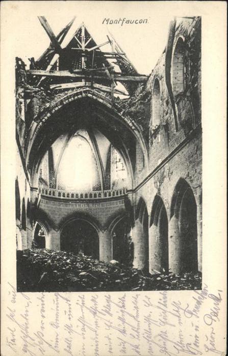 Montfaucon 55-d Argonne Montfaucon Zerstörung