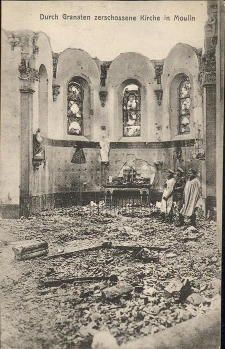 Moulin-sous-Touvent Moulin Kirche Zerstörung