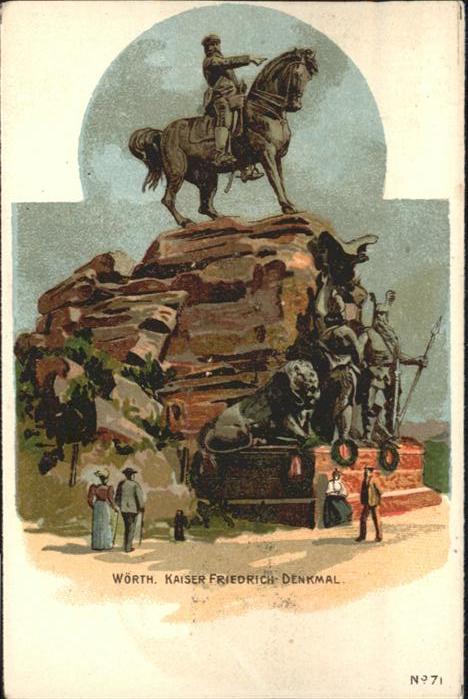 Woerth Main Kaiser Friedrich Denkmal