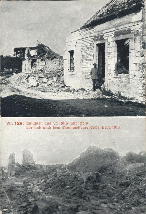 La Ville-aux-Bois Zerstörung