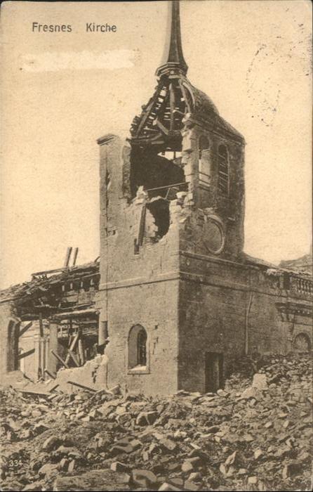 Fresnes-les-Montauban Kirche Zerstörung