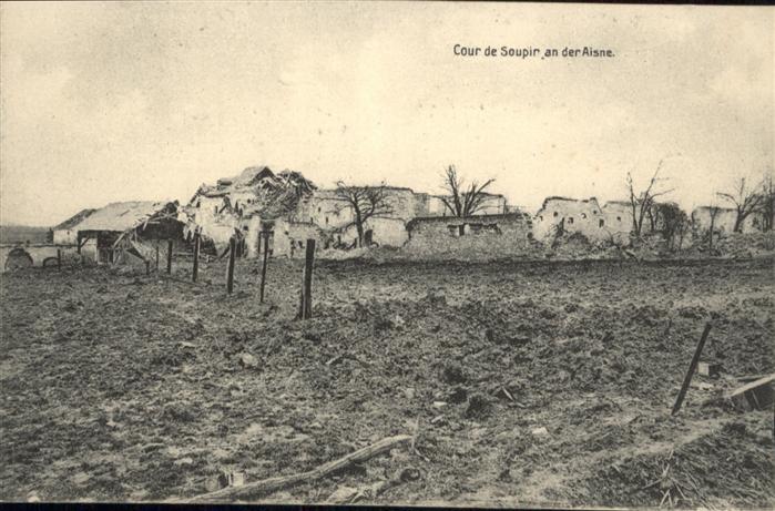 Soupir Cour Aisne Zerstörung