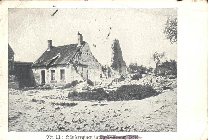 La Ville-aux-Bois Zerstörung