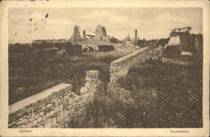 Cerny Zuckerfabrik Zerstörung
