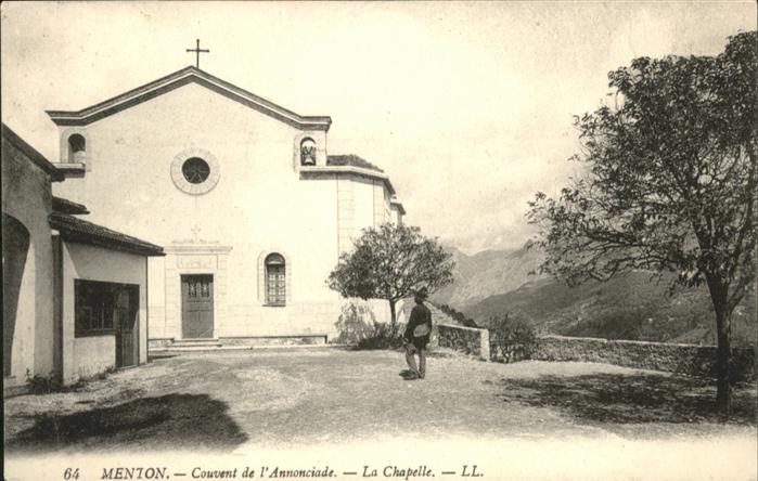 Menton Alpes Maritimes Menton Couvent Annonciade Chapelle