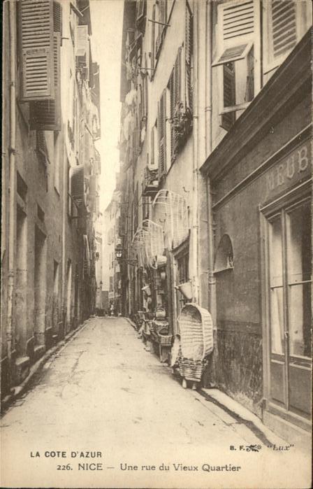 Nice Alpes Maritimes Nice Rue Vieux Quartier