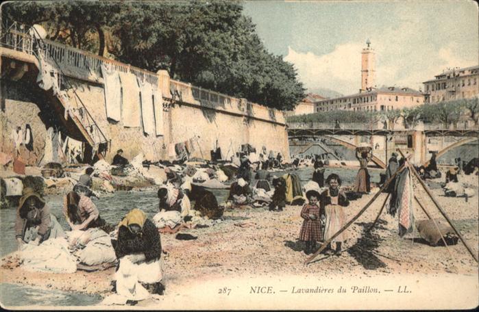 Nice Alpes Maritimes Nice Lavandieres Paillon Waschtag