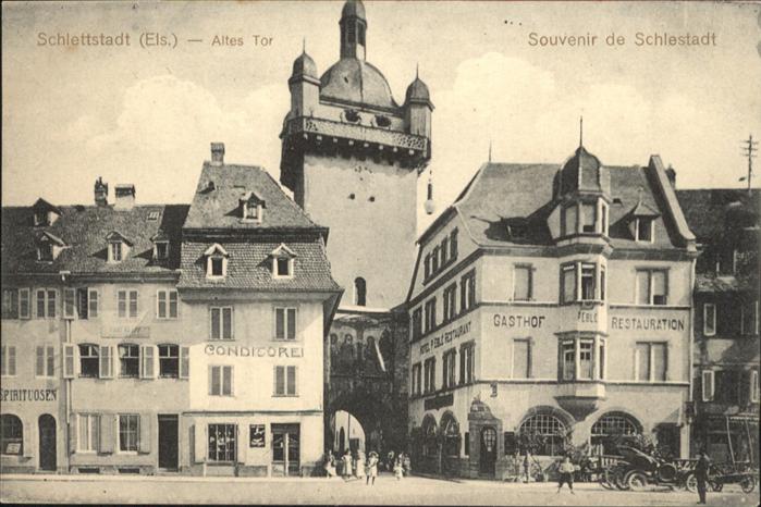 Schlettstadt Elsass Schlestadt Altes Tor Gasthof Res