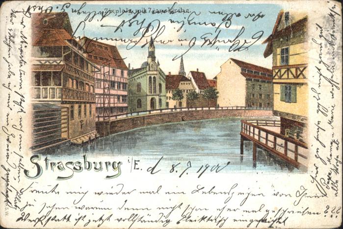 Strasbourg Alsace Strassburg_Elsass Zixplatz Zionskirche