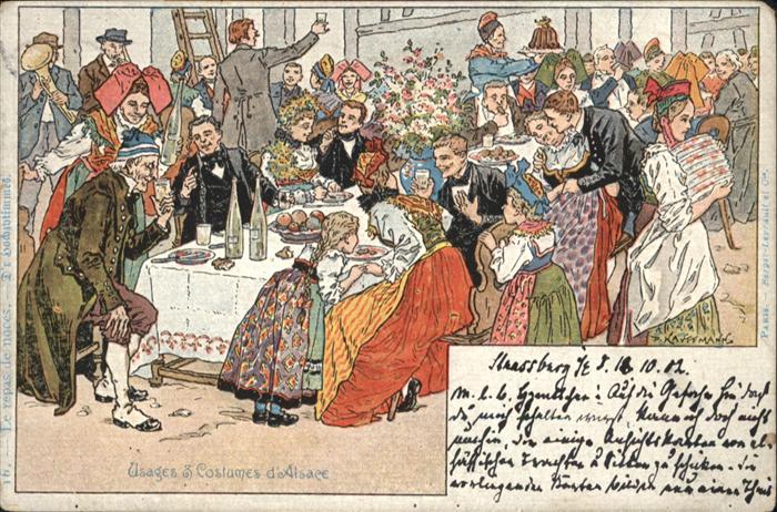 Strasbourg Alsace Strassburg_Elsass Usages Costumes Alsac