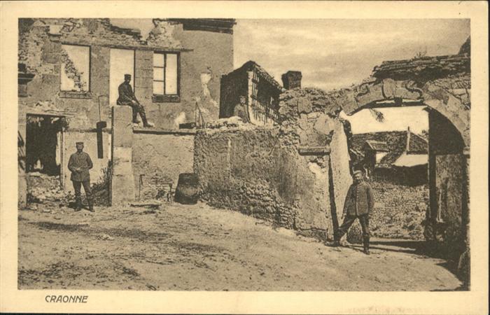 Craonne Aisne Soldaten Zerstörung