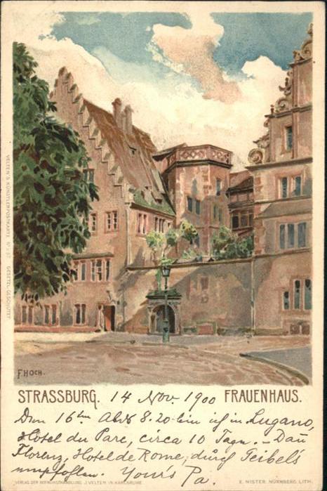 Strasbourg Alsace Strassburg_Elsass Frauenhaus Künstler F